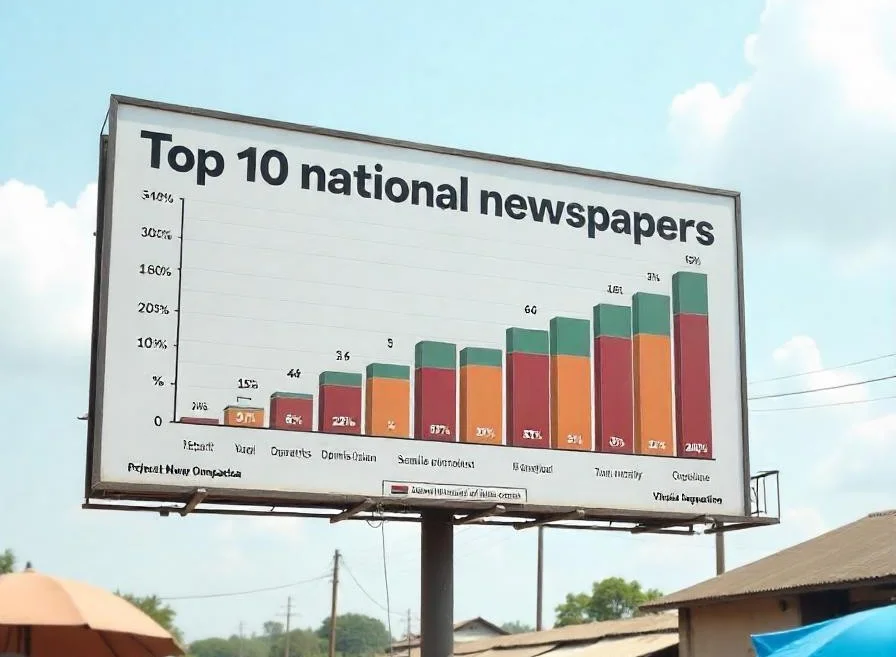 national newspaper chart