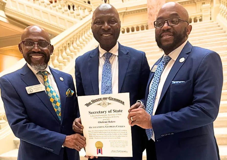 Parallex Bank CEO Dr. Olufemi Bakre Honoured in Atlanta