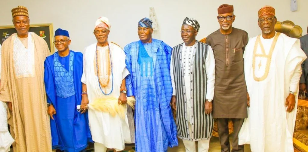 Atiku, El-Rufai, Others Pay Courtesy Visit to New Olubadan, Oba Ladoja