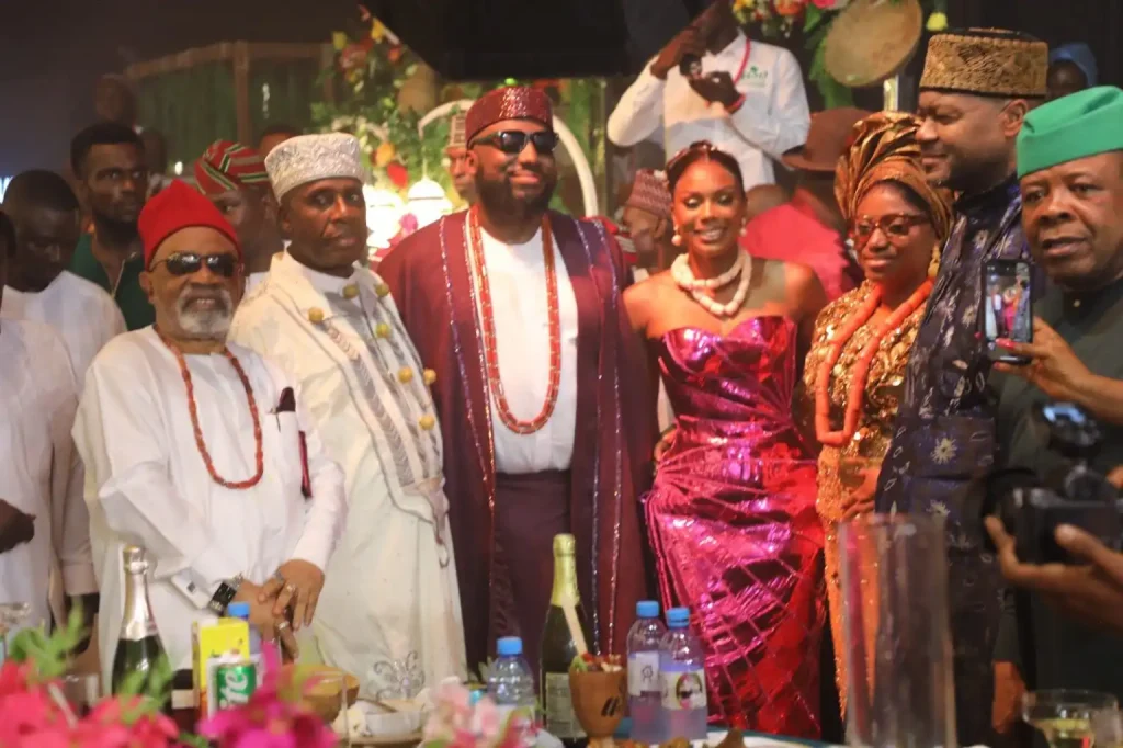 Peter Obi, Tambuwal, Tonye Cole Join Dignitaries at Amaechi’s Son’s Wedding